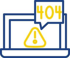 404 error Vector Icon Design