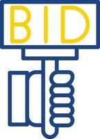 Bid Vector Icon Design