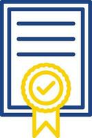 Certificate Vector Icon Design