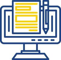 Blogger Vector Icon Design