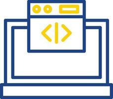 Web coding Vector Icon Design