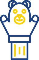 Hand puppet Vector Icon Design