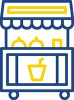 Food stand Vector Icon Design