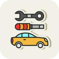 Car maintenance Vector Icon Design