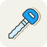 Car key Vector Icon Design