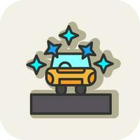 Car showroom Vector Icon Design