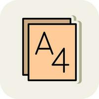 Paper size Vector Icon Design