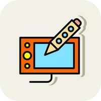 Drawing tablet Vector Icon Design