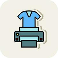 Dtg printer Vector Icon Design