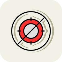 No hunt Vector Icon Design