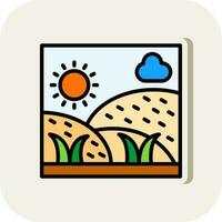 Grassland Vector Icon Design