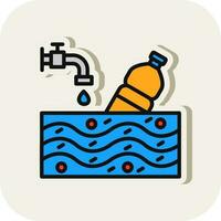 Water pollution Vector Icon Design