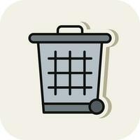 Trash can Vector Icon Design