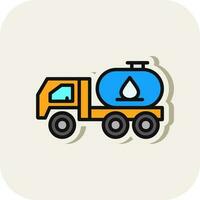 Tanker truck Vector Icon Design