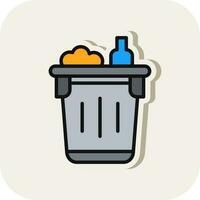 diseño de icono de vector de basura