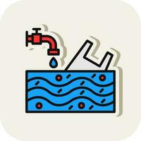 Water pollution Vector Icon Design