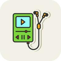 Walkman Vector Icon Design