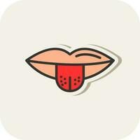 Tongue out Vector Icon Design