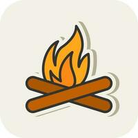 Bonfire Vector Icon Design