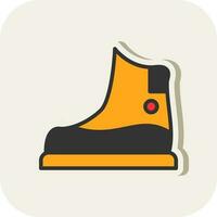 Snow boot Vector Icon Design