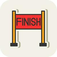 Finish line Vector Icon Design