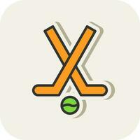 Hockey stick Vector Icon Design