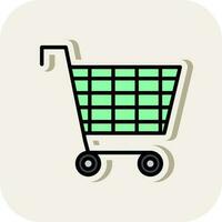 Trolley Vector Icon Design