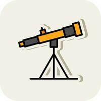 Telescope Vector Icon Design