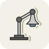 Desk lamp Vector Icon Design