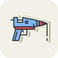 Hot glue gun Vector Icon Design