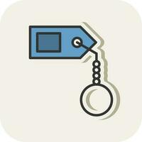 Key tag Vector Icon Design