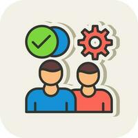 Teamwork Vector Icon Design