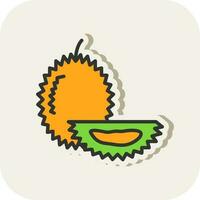 Durian vector icono diseño