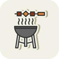 diseño de icono de vector de barbacoa