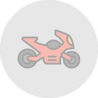 Motorcycle Vector Icon Design