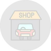 Car shop Vector Icon Design