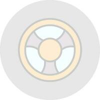 Steering wheel Vector Icon Design