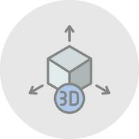 diseño de icono de vector de modelo 3d