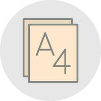 Paper size Vector Icon Design