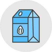 Almond milk Vector Icon Design