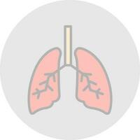 Lungs Vector Icon Design