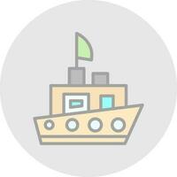 diseño de icono de vector de barco