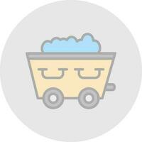 Trolley Vector Icon Design