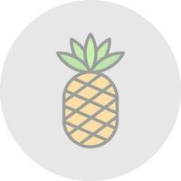 diseño de icono de vector de piña