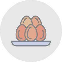 Eggs Vector Icon Design