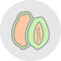 Papaya Vector Icon Design