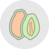 Papaya Vector Icon Design