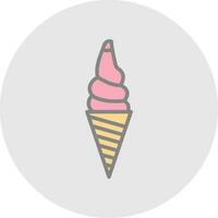 diseño de icono de vector de helado