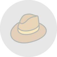 diseño de icono de vector de sombrero