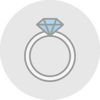 diseño de icono de vector de anillo